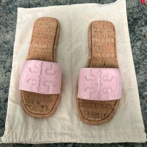 Tory Burch DOUBLE T SPORT SLIDE size 8 1/2